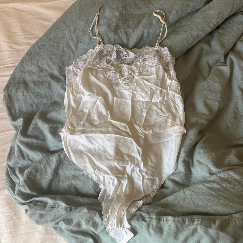 Dior Women's White Lace Bodysuit
